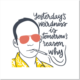 Hunter S Thompson quote Posters and Art